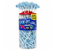 Tongue Painter Lollies x 150 - Blue Raspberry Lollipops - Individually Wrapped Blue Lollies Sour Sweets - Halal sour lollipops - Children's party sweets - Fun Novelty lolly pops