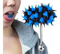 Tongue Piercing 1.6mm, Length 18mm, Diameter 5mm | Stainless Steel Nipple Jewelry | Nipples Barbell Niple Straight for Body Jewellry Thickness