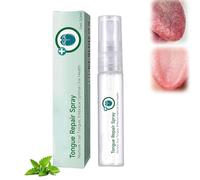 Tongue Repair Spray, Repair White Tongues Coating to Relieve Dry, Rapidly Refreshes Your Breath, for White Tongues and Dry Mouth, Daily Use (1 Pcs)