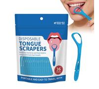 Tongue Scraper 36 Pieces Non Slip Tongue Scrapers | Reduces bad breath and cleans the tongue For family, kids, boys, girls, , colleagues, birthday, parties, home