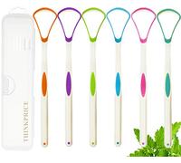 Tongue Scraper Cleaner 100% BPA Free Tongue Scrapers with Travel Handy Case for Adults & Kids, Healthy Oral Care, Easy to Use, Help Fight Bad Breath (6 PACK)