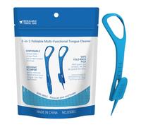 Tongue Scraper Cleaner - Happier Tongue Scraper, Cleaner Bad Breath, Non Slip Professional, Portable Scrapers Mouth Care Brush, for Adults Fresher Breath in Seconds