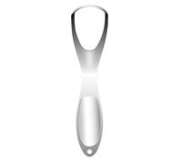 Tongue Scraper - Fan-Shaped Stainless Steel Tongue Cleaner, Wide Handle Metal Scraper for Breath | Effective Tongues Coating Removal Tool | Daily Hygiene Kit in Cardboard Box