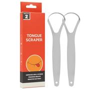 Tongue Scraper, Portable Stainless Steel Tongue Cleaner Brush, Metal Tongue Scraper, Stainless Steel Tongue Cleaner, Travel Mouth Scraper To Remove Evil Alien