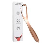Tongue Scraper - Stainless Steel Fan Shape Cleaner for Bad Breath