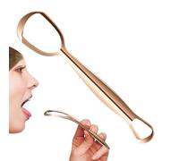 Tongue Scraper, Stainless Steel Scraper, 6.1x1.5 inches, Fan-Shaped Care Tool, Daily Cleaning, Improves Oral Hygiene Family, Adults, Ideal for Freesh Breath