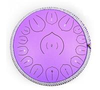 Tongue Steel Drum, 14 Inches Dia.15 Notes Steel Drum, Handpan Percussion Musical Mallets Instruments for Outdoor Indoor Adults Meditation Yoga Healing Education Mind