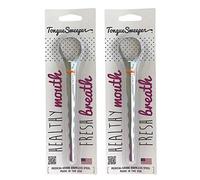 Tongue Sweeper Model T Sweep Medical Grade Stainless Steel Tongue Cleaner with Wider Cleaning Head, Reduces Bad Breath and Improves Taste, Preferred by Major Schools