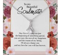 TongueOut Shop Alluring Beauty Necklace Message Card: My Heart's One True Love Soulmate Gift