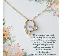 TongueOut Shop Soul Sparked, Heart on Fire: A Love Story in a Forever Love Necklace