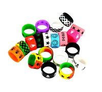 tonguk 5PCS/10PCS Silicone Protective Vape Bands, Silicone Anti Slip Band for RBA RDA Tank Vapor Mechanical Vape Mods,Random Design and Color (5pcs)