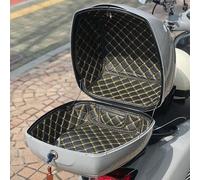 Tongyaoyao Motorcycle Rear Cargo Trunk Liner Pad for VESPA GTS300 - Gold, Leather