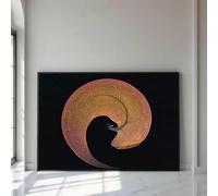TONGYINLI Abstract Spiral Leaf Painting Canvas Print, Botanical Posters, Large Canvas Wall Art for Living Room, Home Decor Mural(80x120cm/Frameless)