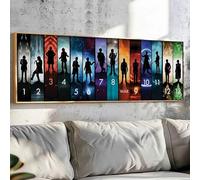 TONGYINLI Character Evolution Oil Painting Canvas Wall Art Pictures: Geek Pop Culture Posters and Prints Modern Home Decor Mural(40x80cm/Inner frame)