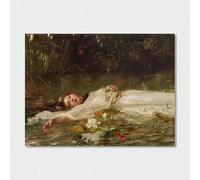 TONGYINLI Classic Gothic Art Print Poster - Portrait Canvas Oil Painting For Bathroom, Fashion Home Wall Decor Aesthetic Artwork(70x110cm/Inner frame)
