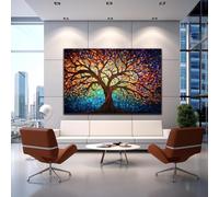 TONGYINLI Tree of Life Posters and Prints, Extra Large Canvas Wall Art, Modern Minimalist Artwork, Abstract Tree Painting Home Decor(80x120cm/Frameless)