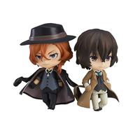 Tongyundacheng 2pcs Anime Bungo Stray Dogs Figures, Dazai Osamu and Nakahara Chuuya PVC Action Figure Cartoon Characters Collectible Model Desktop Decorations
