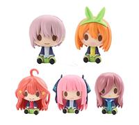 Tongyundacheng 5 Pcs/Set The Quintessential Quintuplets Figure Statue Miku Nakano Model Nakano Ichika Nino Yotsuba Itsuki Cute Figurines Collection Home Ornaments
