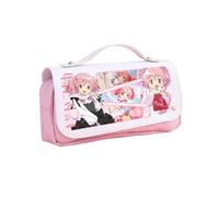 Tongyundacheng Akemi Homura Stationery Case Miki Sayaka Pencil Bag Tomoe Mami Anime Storage Box Large Capacity School Supply Gifts for Anime Fans