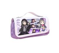 Tongyundacheng Akemi Homura Stationery Case Miki Sayaka Pencil Bag Tomoe Mami Anime Storage Box Large Capacity School Supply Gifts for Anime Fans