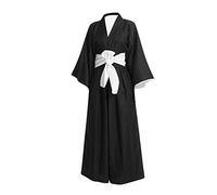 Tongyundacheng Anime Kurosaki Ichigo/Kuchiki Rukia Cosplay Costume Japanese Samurai Kimono Outfits for Halloween Carnival Party
