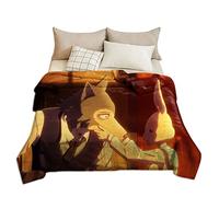 Tongyundacheng Beastars Fleece Throw Blanket Legoshi Haru Cosplay Anime Flannel Blankets Super Soft Plush Furry Blanket for Couch Bed Dorm Outdoor Camping (120x150cm)
