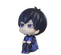 Tongyundacheng Blue Lock Look Up Figures Bachira Meguru Isagi Yoichi PVC Action Figure Sitting Model Cartoon Statue Decorations 10cm
