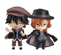 Tongyundacheng Bungo Stray Dogs Anime Figure Nakahara Chuuya Ranpo Edogawa Action Figure Statue PVC Model Collectibles Desktop Ornaments 10cm