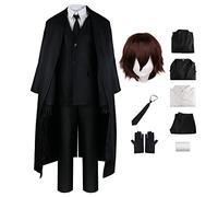 Tongyundacheng Bungo Stray Dogs Cosplay Costume Dazai Osamu Nakahara Chuuya Ranpo Edogawa Cosplay Outfits Uniform Full Set for Halloween Carnival Party