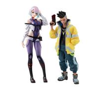 Tongyundacheng David Martinez Figure Lucyna Kushinada Action Figure Rebecca Statue Anime Character Models Handmade Collectible Figurines PVC Desktop Decoration