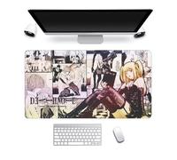Tongyundacheng Death Note Mouse Pad Gaming Mouse Mat, Anime Death Note Character Printed Mouse Mat Non-slip Rubber Base Computer Keyboard Mat for Gaming Office, 800x300mm