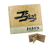 Tongyundacheng JoJo's Bizarre Adventure Anime Wallet PU Leather Coin Purse Short Bifold Purse Card Holder for Men