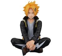 Tongyundacheng MHA Anime Figure - 10cm Kaminari Denki Action Figure - Sitting Pose Version - PVC Statue Collectible Model Ornament