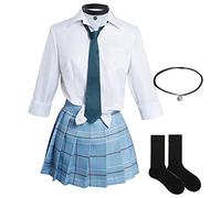 Tongyundacheng My Dress-Up Darling Cosplay Costume Kitagawa Marin Anime JK School Uniform Shirt Skirts Outfits for Girls Women Carnival Halloween Party