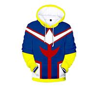 Tongyundacheng My Hero Academia Hoodie Pullover MHA Midoriya Izuku Todoroki Shoto Cosplay Costume Long Sleeve Hooded Sweatshirts Sweater Pullover for Girls Boys Women Men