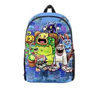 Tongyundacheng My Singing Monsters School Backpack 3D Printed Boys Girls Schoolbag Anime Cartoon Students Bookbag Laptop Travel Rucksack
