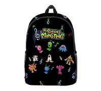 Tongyundacheng My Singing Monsters School Backpack 3D Printed Boys Girls Schoolbag Anime Cartoon Students Bookbag Laptop Travel Rucksack