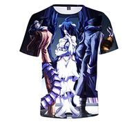 Tongyundacheng Overlord T-Shirt Anime 3D Print Albedo Ainz Ooal Gown Cosplay Short Sleeve Tee Top Summer Casual Men's Tshirt