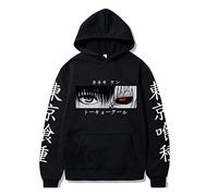 Tongyundacheng Tokyo Ghoul Hoodie Sweatshirt Anime Printed Hoodie Kaneki Ken Cosplay Long Sleeve Pullover Casual Streetwear Black