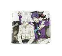Tongyundacheng Tokyo Ghoul Wallet Kaneki Ken Cartoon Anime Wallet PU Leather Short Bifold Purse Card Holder Coin Purse