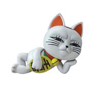 Tongyundacheng Turbo Granny Cat Figure Anime Turbo Granny Lying Position Action Figure PVC Collectible Model Manga Desktop Statue Car Decoration, 8cm