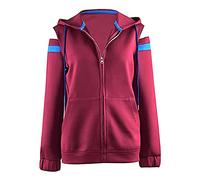 Tongyundacheng Women's Wanda Maximoff Cosplay Hoodie Jacket Coat Scarlet Witch Hooded Sweatshirt for Halloween Carnival Costume