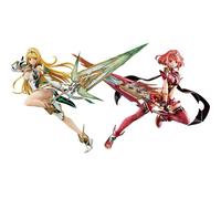 Tongyundacheng Xenoblade 2 Anime Figures Mythra Hikari & Pyra Homura Action Figure Game Character PVC Model Statue Collectibles Decoration for Fans 21cm