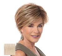 Toni Brattin Fascination Wig - Chin Length Layers, a Side-Swooping Bang & a Razor-Cut Neckline - Heat-Friendly Synthetic Fiber Looks & Feels Natural - Adjustable & Comfortable (Platinum, Regular)
