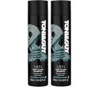 Toni & Guy Men Deep Clean Shampoo with Charcoal Extract, 250ml-Premium Deep Cleansing Formula for Everyday Freshness, Purifying and Revitalizing Hair Care Pack of 2