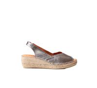 Toni Pons Bernia-p Esparto Wedge Sandals Silver EU 39 Woman