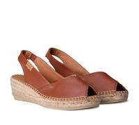 Toni Pons BERNIA-PM - Leather wedge espadrille, Nougat