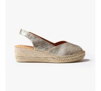 Toni Pons BERNIA Womens Espadrille Platinum - UK 7 - Silver
