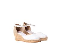Toni Pons Women's Linen Espadrille - CALDES - White, 5 UK - 38 EU