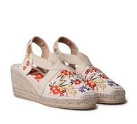 TONI PONS Castell - Multicolor Valencian Espadrille for Women, Dahlia, 6 UK